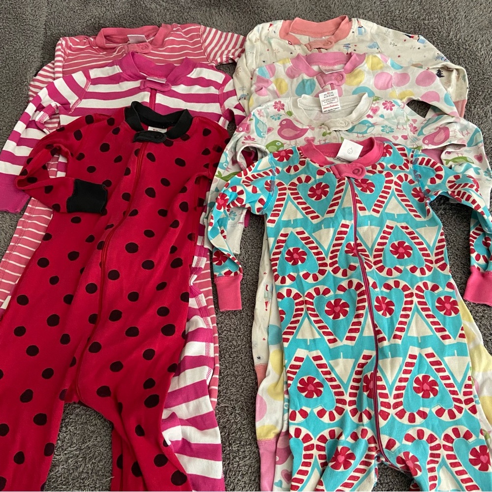 Lot of Hanna Andersson Footless Pajamas